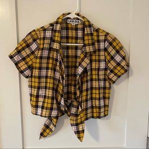 I.Am.Gia. Plaid crop top